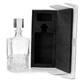 Rectangle glass decanter with white gift box