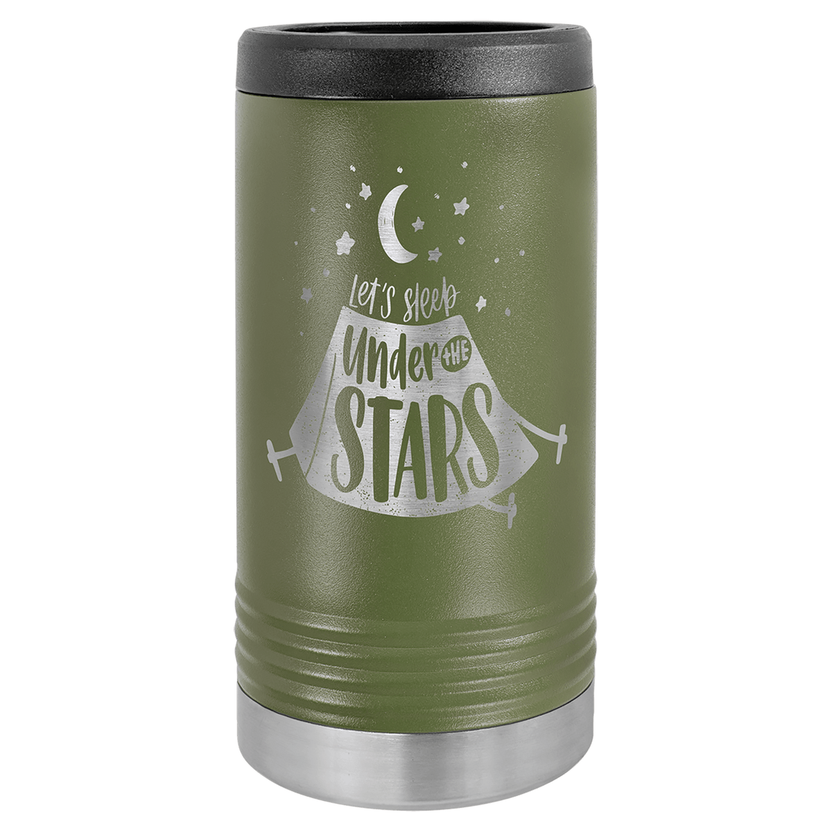 Slim can and bottle insulator in Black