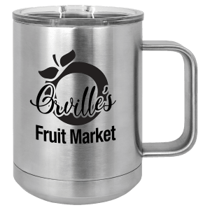 Custom engraved coffee mug in Olive Green