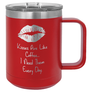 Custom engraved coffee mug in Yellow