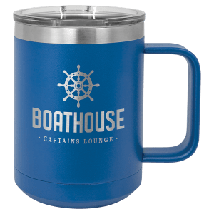 Custom engraved coffee mug in Green