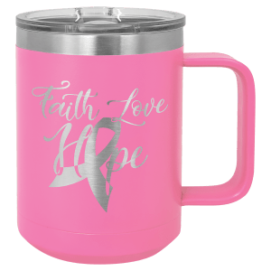 Custom engraved coffee mug in White