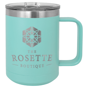 Custom engraved coffee mug in Maroon