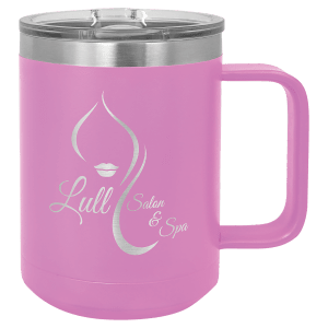 Custom engraved coffee mug in Navy