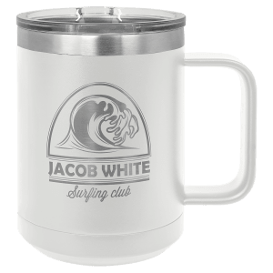 Custom engraved coffee mug in Pink