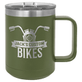 Custom engraved coffee mug in Stainless Steel
