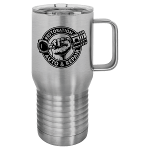 Insulated travel mug in Olive Green