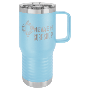 Insulated travel mug in Orange