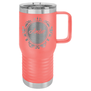 Insulated travel mug in Black