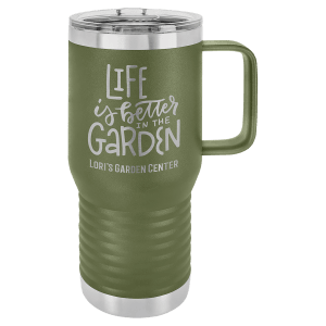 Insulated travel mug in Stainless Steel