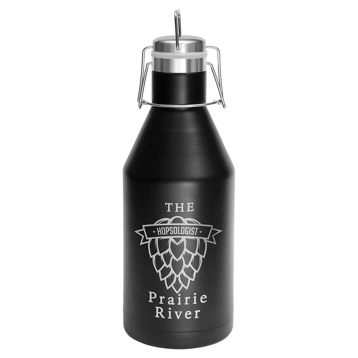 Insulated growler with swing-top lid in Stainless Steel