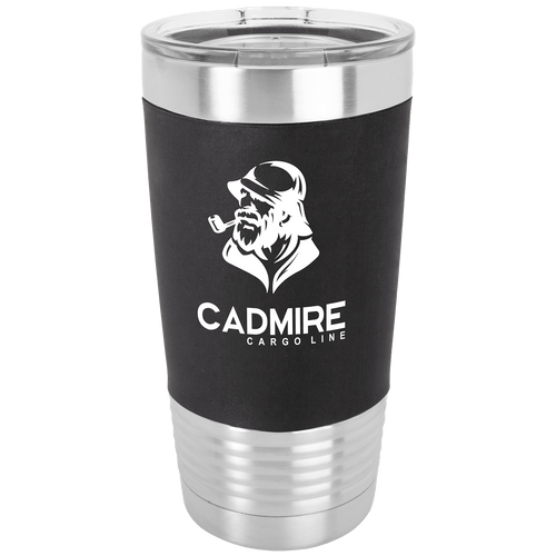 Tumbler with silicone grip band and clear lid