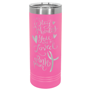 Skinny tumbler in White