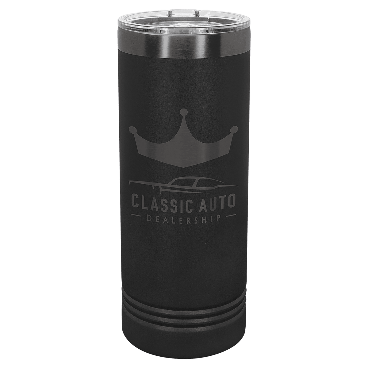 Ion-plated tumbler in black and ghost black finish, 20 oz. Ringneck Tumbler with Slider Lid