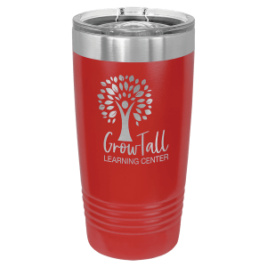 Ringneck tumbler with slider lid in Coral