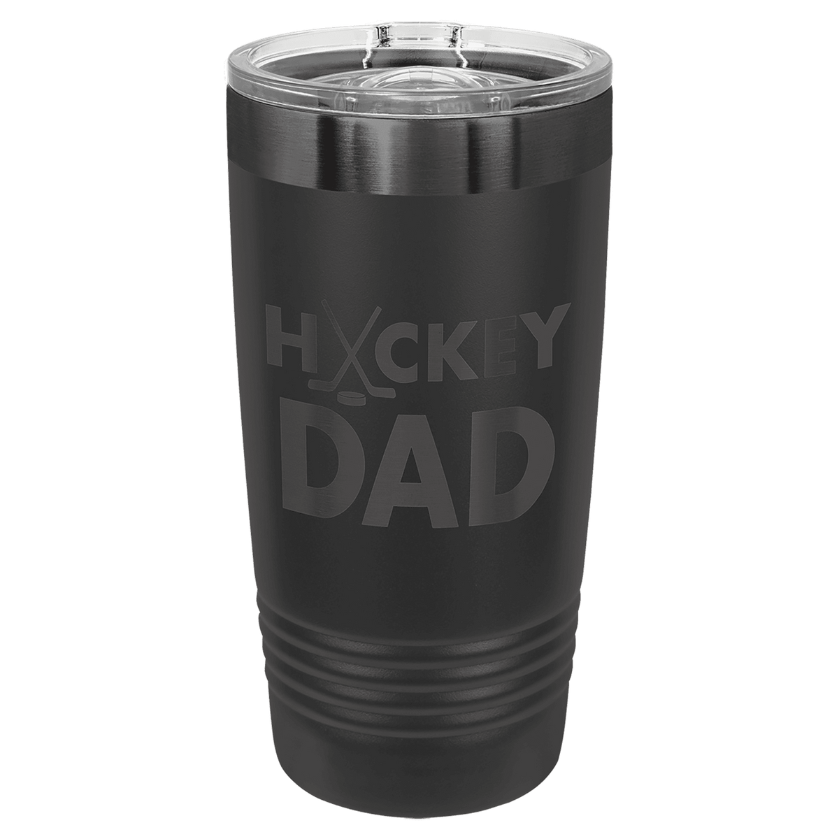 Ion-plated tumbler in black and ghost black finish, 22 oz. Skinny Tumbler with Slider Lid