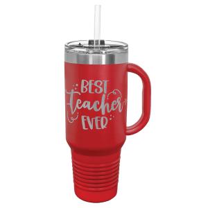 40 oz. insulated travel mug in Coral