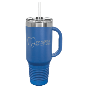 40 oz. insulated travel mug in Yellow