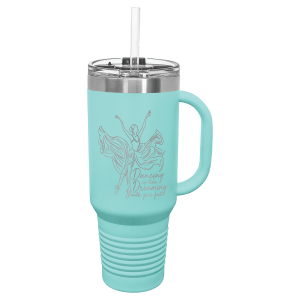 40 oz. insulated travel mug in Green