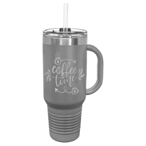 40 oz. insulated travel mug in White