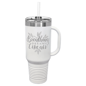 40 oz. insulated travel mug in Orange