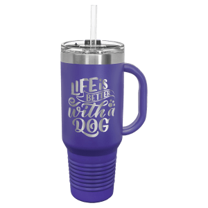 40 oz. insulated travel mug in Light Purple