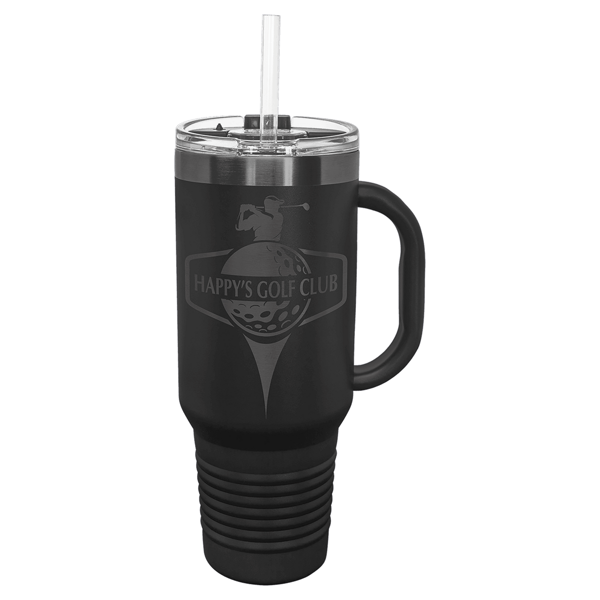 Ion-plated tumbler in black and ghost black finish, 32 oz. Water Bottle