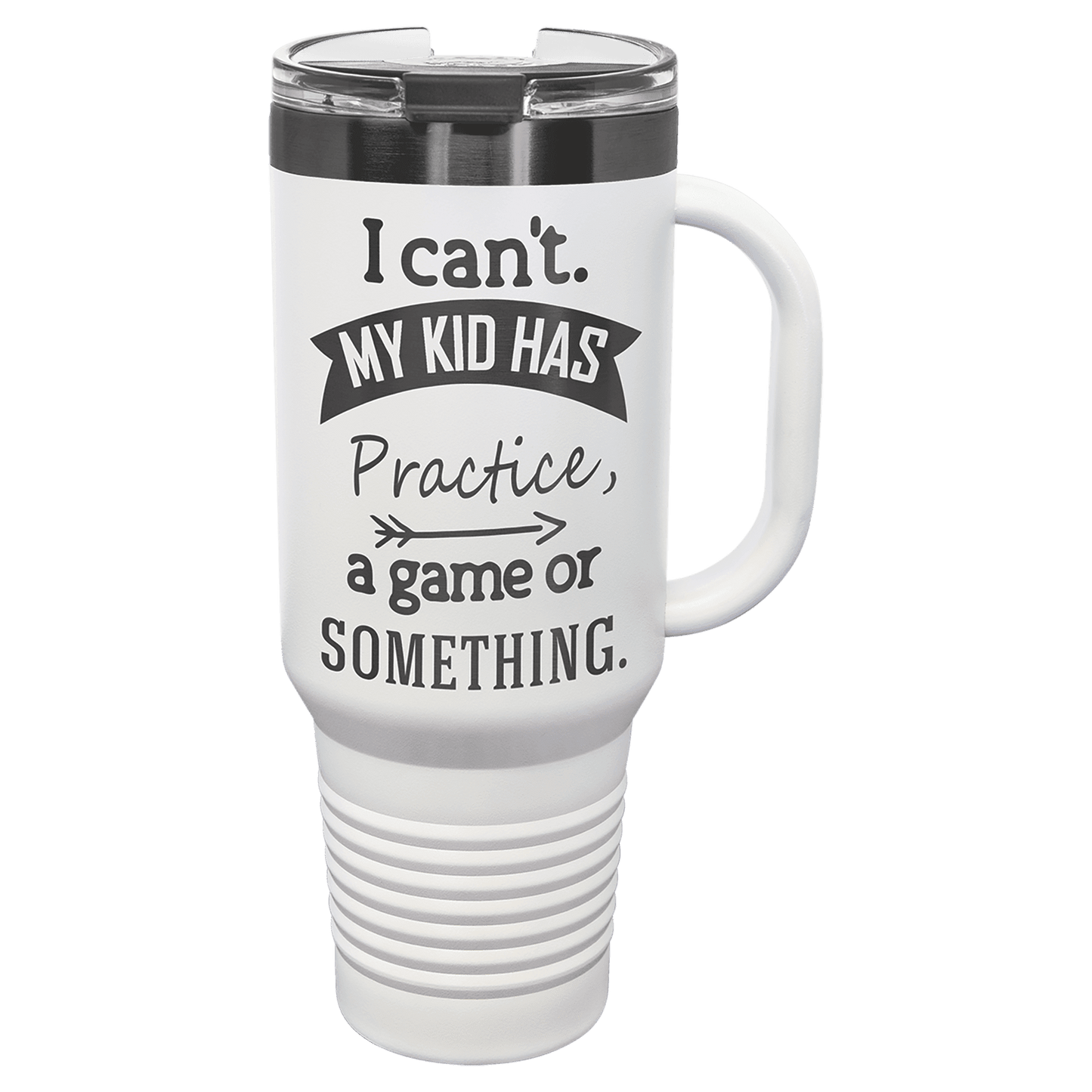 Custom White/Ghost Black ION-Plated Tumblers