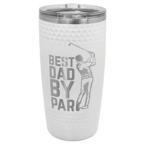 Sport-themed tumbler engraved with a Football icon