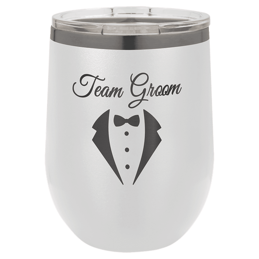 Custom White/Ghost Black ION-Plated Tumblers