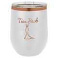 Ion-plated tumbler in white and rose gold finish