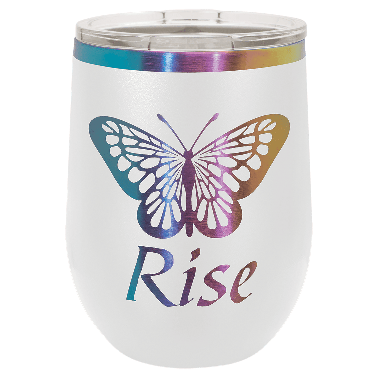 Custom White/Prism ION-Plated Tumblers