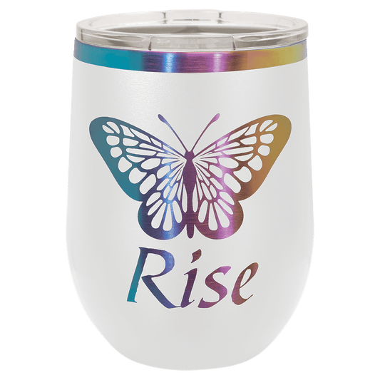 Custom White/Prism ION-Plated Tumblers