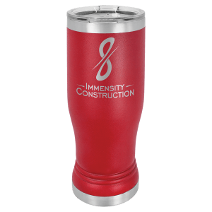 Custom engraved pilsner glass in Yellow