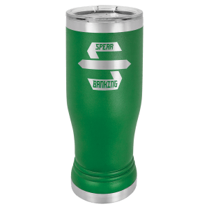 Custom engraved pilsner glass in Royal