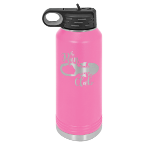 Insulated water bottle, large size in White