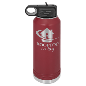 Insulated water bottle, large size in Teal