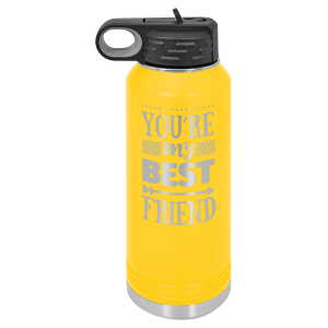 Insulated water bottle, large size in Red