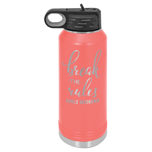 Insulated water bottle, large size in Black