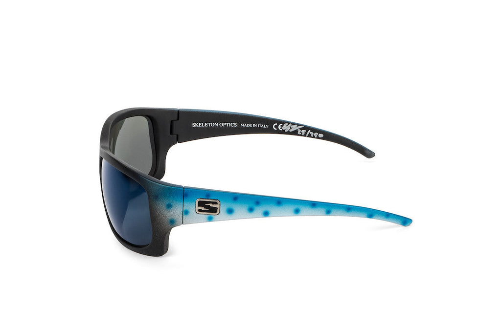 Outlaw sunglasses, mahi-mahi fishing edition, lens detail