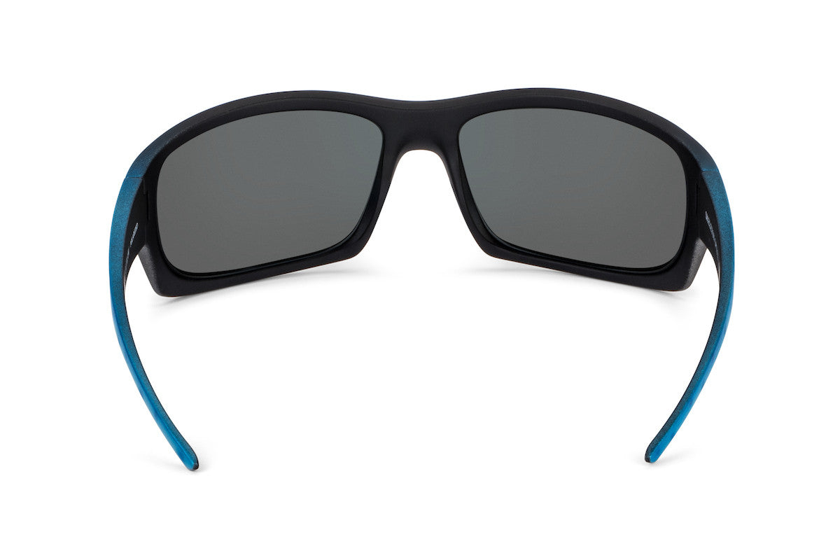 Outlaw sunglasses, mahi-mahi fishing edition, on-face view