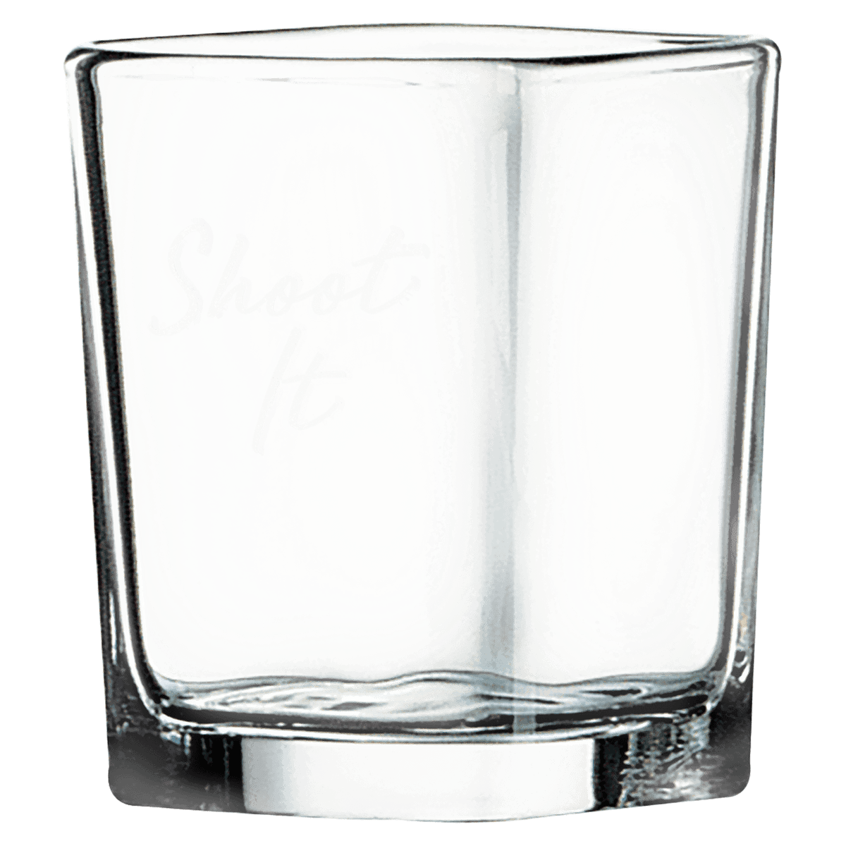 Custom engraved 2 1/4 oz. square shot glass