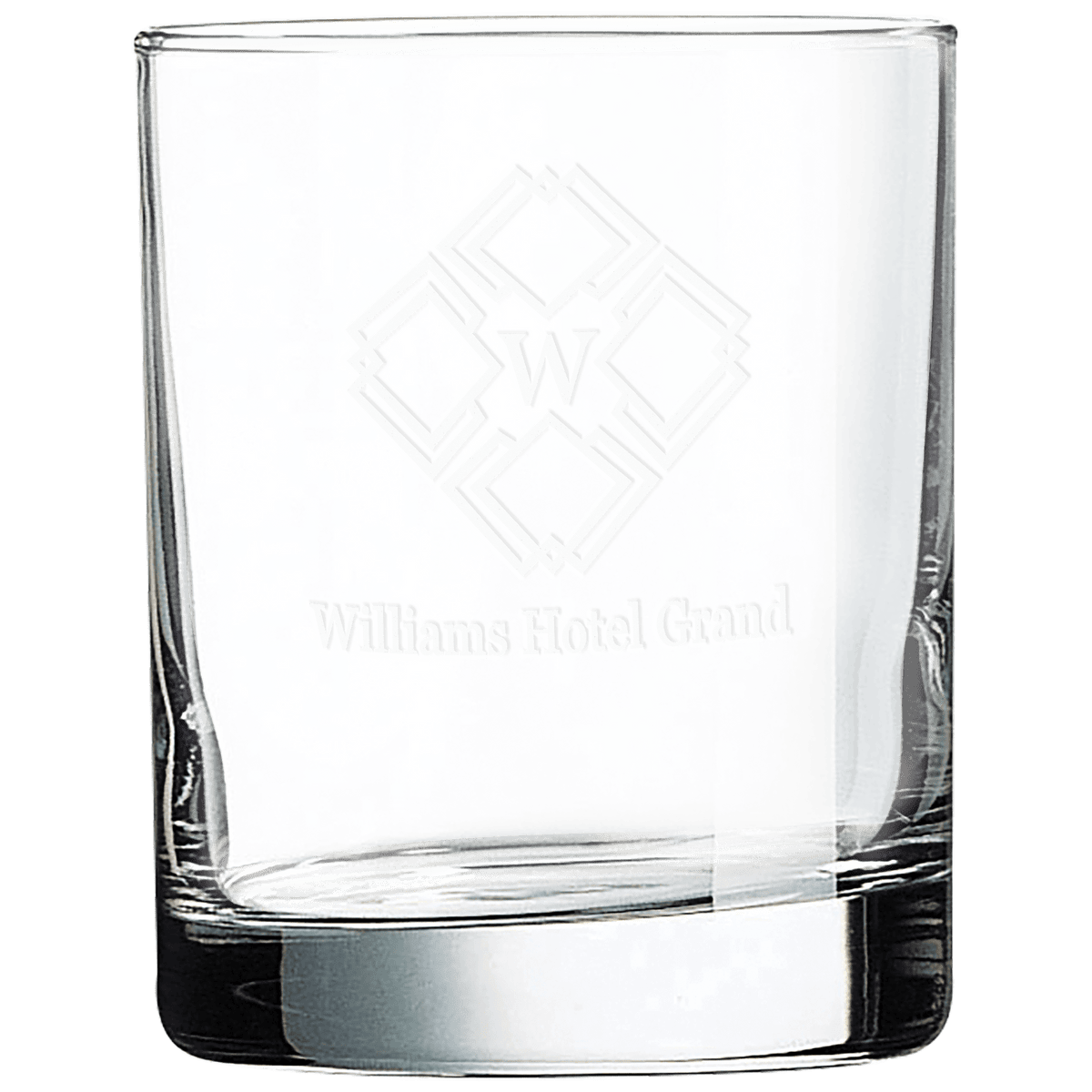 Custom engraved 10.5 oz. on the rocks glass