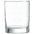 Custom engraved 13 3/4 oz. double old fashioned glass