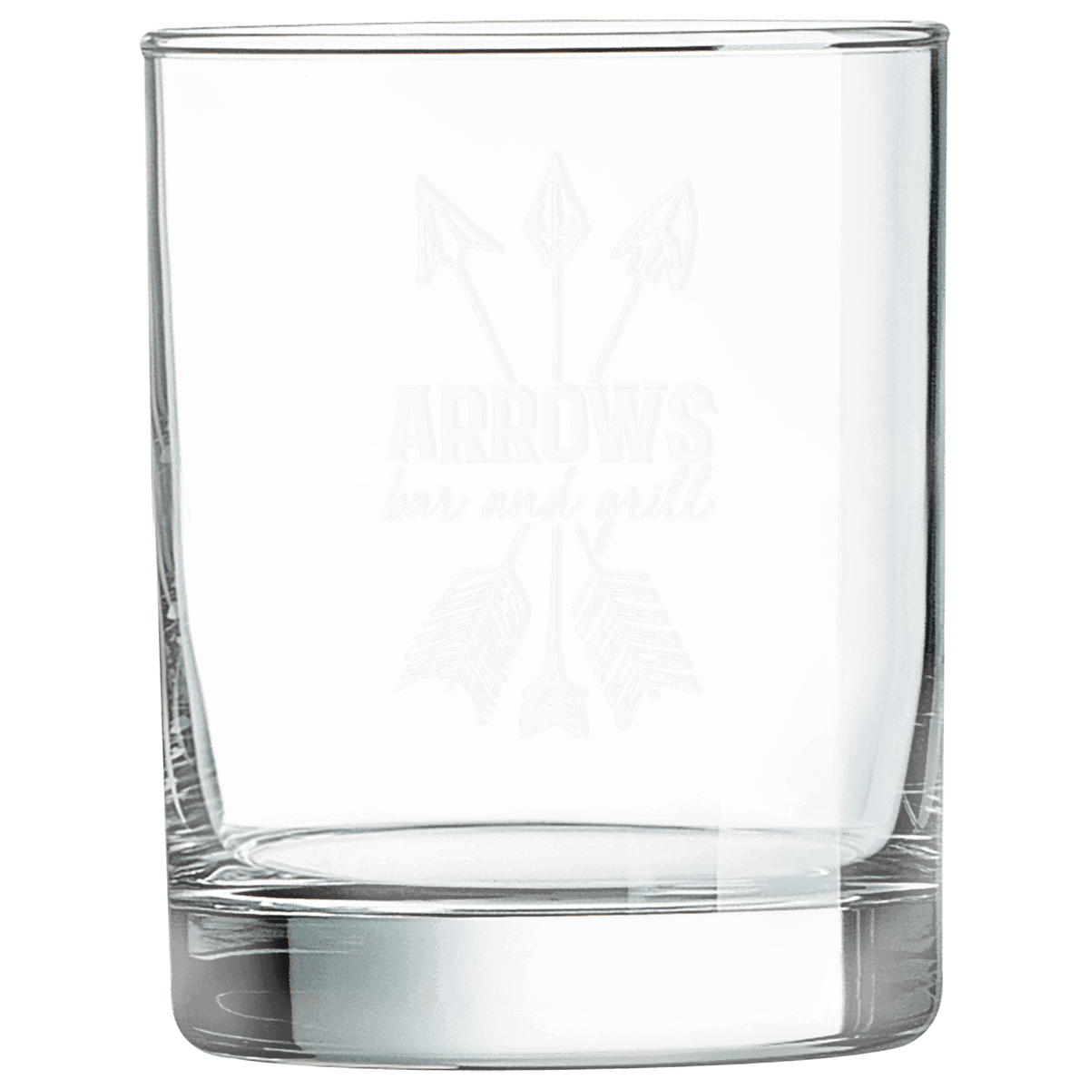 Custom engraved 13 3/4 oz. double old fashioned glass