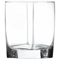 Square double old fashioned whiskey glass