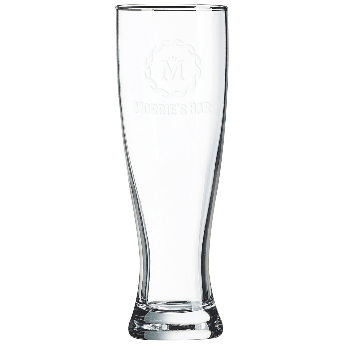 Custom engraved 16 oz. pilsner glass