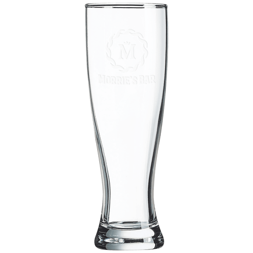 Custom engraved 16 oz. pilsner glass