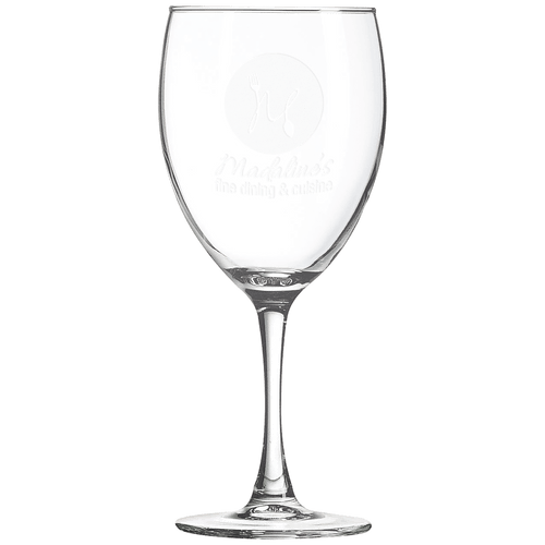 Custom engraved 10.5 oz. wine glass