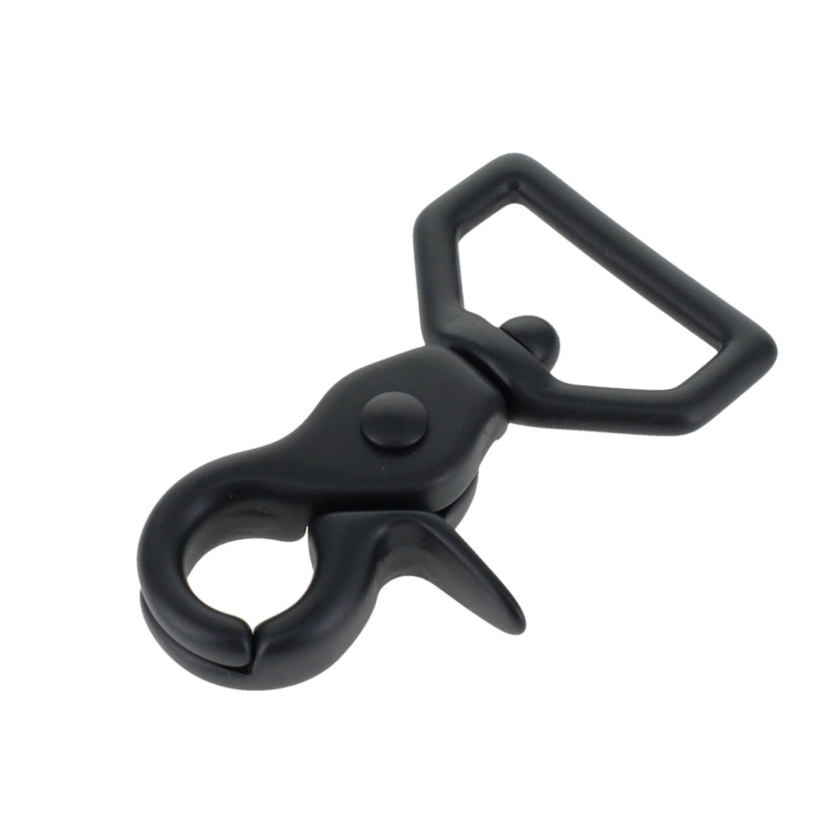 Leather firefighter glove strap with Nickel Matte trigger snap